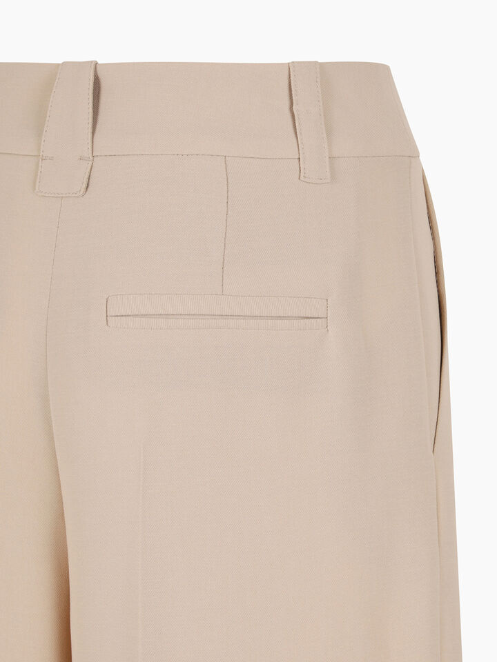 Light beige wide leg trousers  - sisley k pantaloni regular - Beige | Sisley K image number 4
